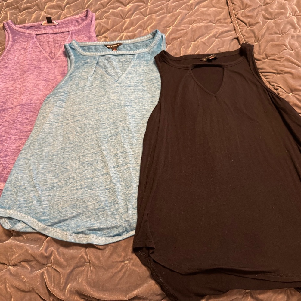 Rock & Republic Women's Tank Tops - Black, Blue, Purple